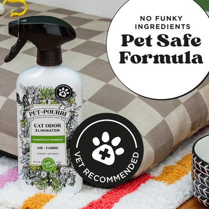 Pet-Pourri Pawsitively Fresh Pet Odor Deodorizer Spray, 16 Fl Oz, Up to 800 Uses, Air + Fabric Odor Remover with Essential Oils & Plant Based Ingredients, Vet Recommended, Pineapple, Jasmine & Pear