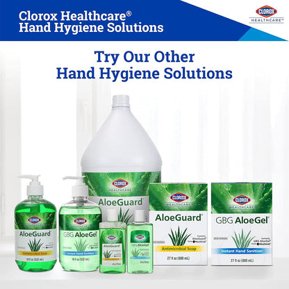 Clorox Healthcare GBG AloeGel Hand Sanitizer Wipes, Bleach-Free Sanitizing Wipes for Hands with 71% Ethyl Alcohol and Aloe - FDA Registered, Resealable Travel Pouch, 20 Count