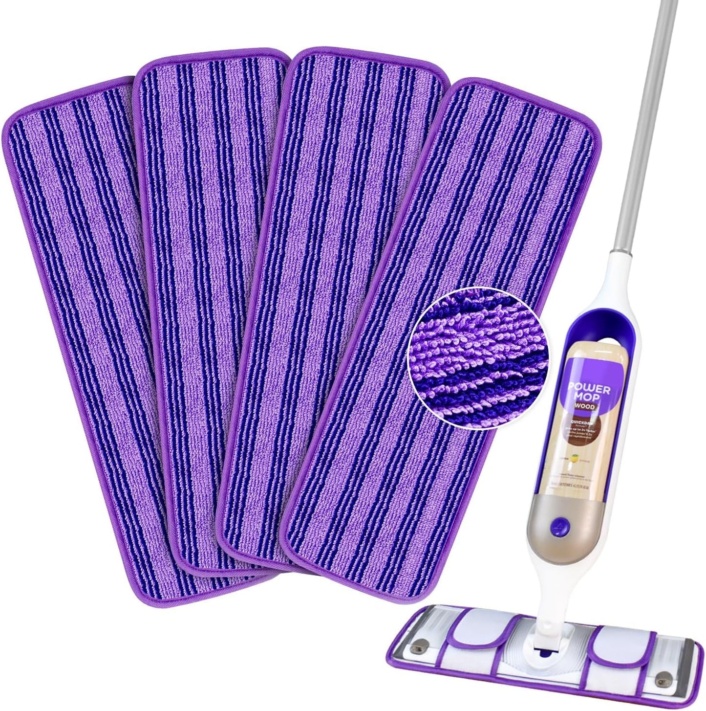 30 Pack Valuable Disposable Mopping Pad Refills Compatible with Swiffer PowerMop, Power Mop Refill Pads Replacements for Swiffer Power Mop Spray Mop Dry&Wet Pads Refills for Multi-Surface Floor Clean