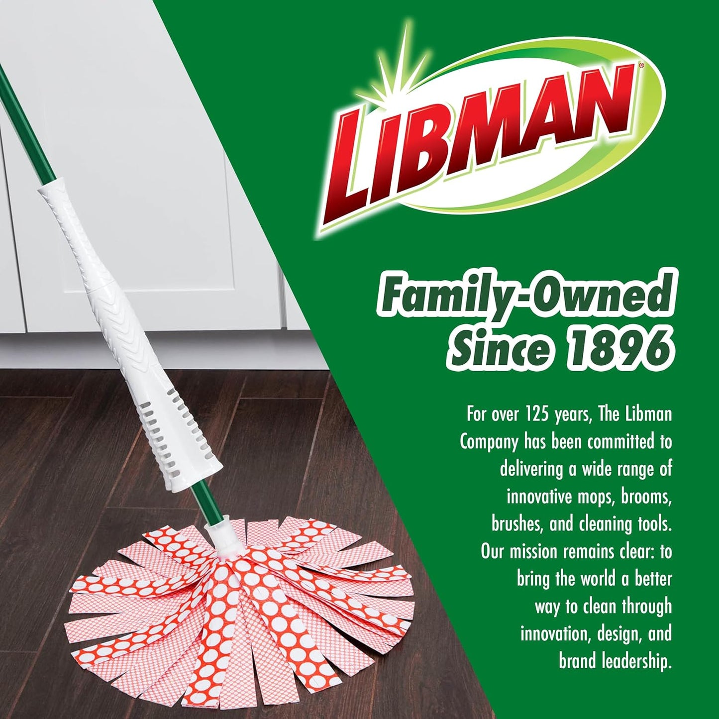 Libman Wonder Mop Head Replacement | Absorbent Microfiber | Self Wringing | Best Refill | Machine Washable | Multi-Surface Floor Mop | 3 Replacement Pads