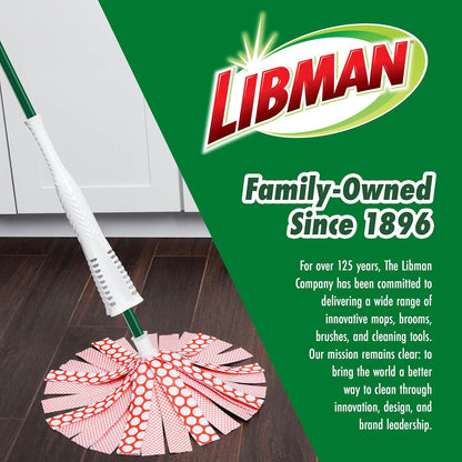 Libman Wonder Mop Head Replacement | Absorbent Microfiber | Self Wringing | Best Refill | Machine Washable | Multi-Surface Floor Mop | 3 Replacement Pads
