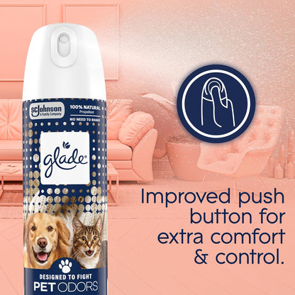 Glade Air Freshener Room Spray, Clean Linen Scent, Odor Fighting to Deliver Long Lasting Freshness, 7.3 Oz, 6 Count