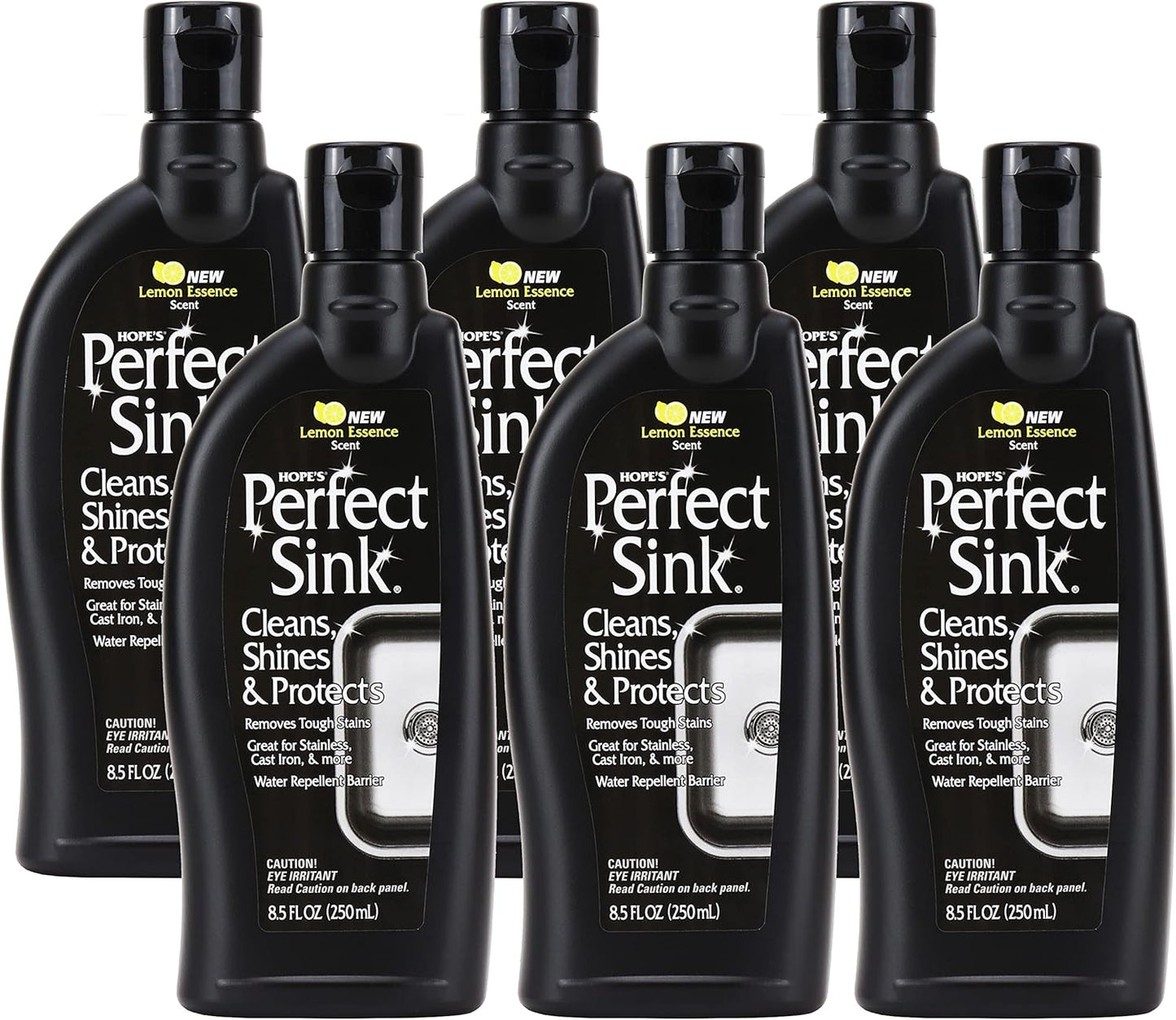HOPE'S Perfect Sink Cleaner and Polish, Restorative, Removes Stains, Cast Iron, Corian, Composite, Acrylic, 8.5 Fl Oz