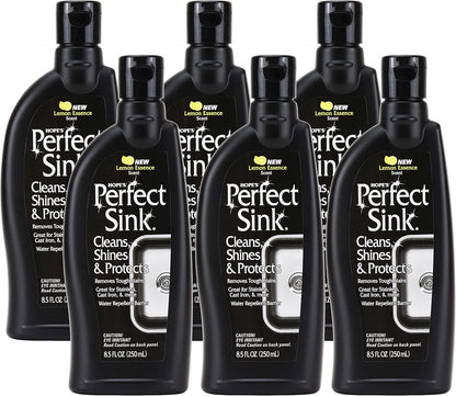 HOPE'S Perfect Sink Cleaner and Polish, Restorative, Removes Stains, Cast Iron, Corian, Composite, Acrylic, 8.5 Fl Oz