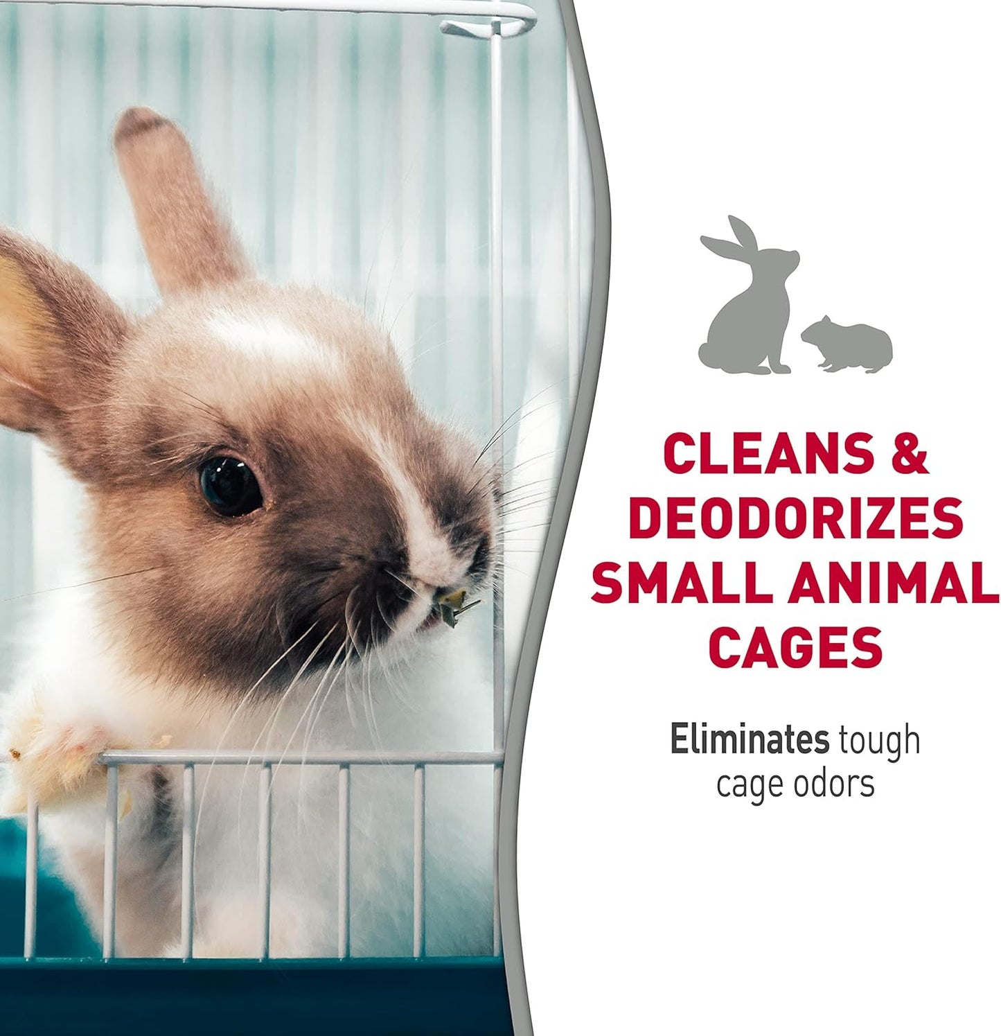Nature’s Miracle Small Animal Cage and Surface Cleaner, Bio-Enzymatic Cleaning Formula, Destroy Tough Stains and Odors, 24 Ounces
