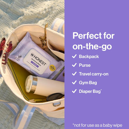 The Honest Company Fragrance-Free Sanitizing Alcohol Wipes, Antibacterial with Aloe, Kills 99% of Germs, 150 Count