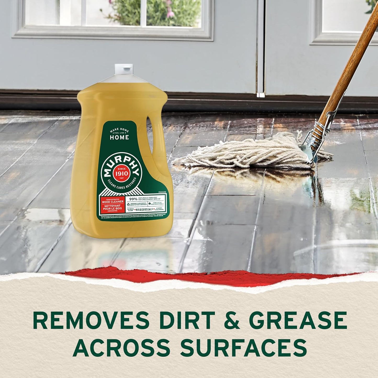 Murphy Oil Soap Concentrated Formula, Wood Cleaner, No-Rinse Floor Cleaner, Citronella Oil Scent, 32 fl oz Bottle (3 Pack)