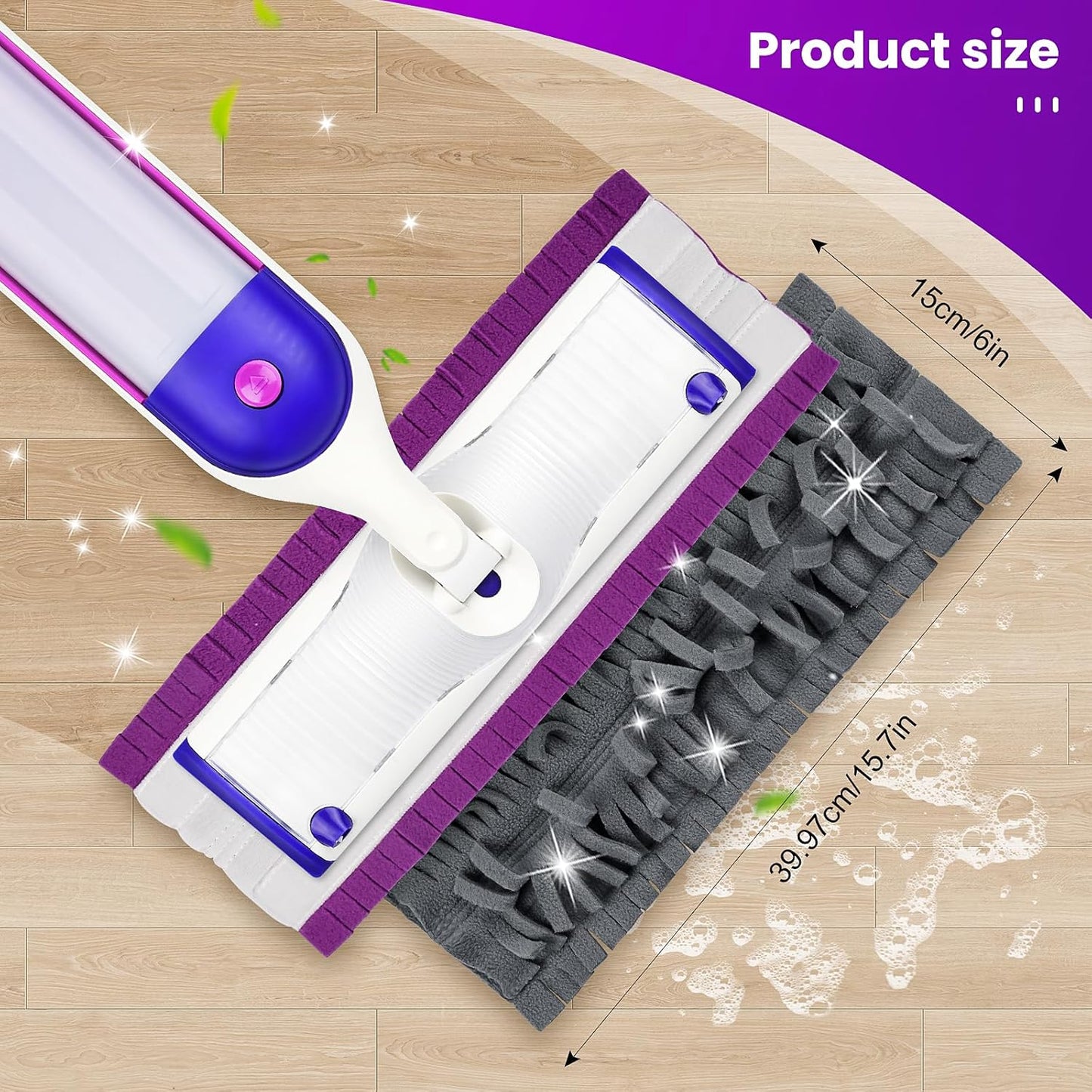42 Count Disposable for Swiffer Wet Pads Refill Replacement for Swiffer WetJet Spray Mop, Extra Strong Dirt Locking and Water Absorbent, Powerful Stain Removal