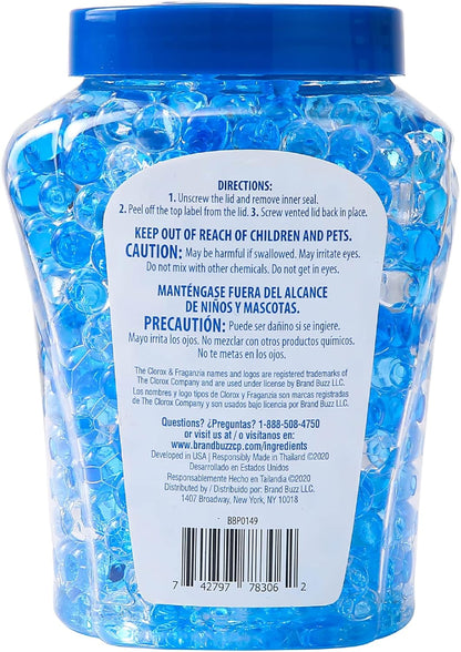 Clorox Fraganzia Crystal Beads Air Freshener, Long Lasting Room Deodorizer and Odor Eliminator Gel Beads to Freshen Home, Car, or Office, Lavender with Eucalyptus Scent, 12 Fl Oz