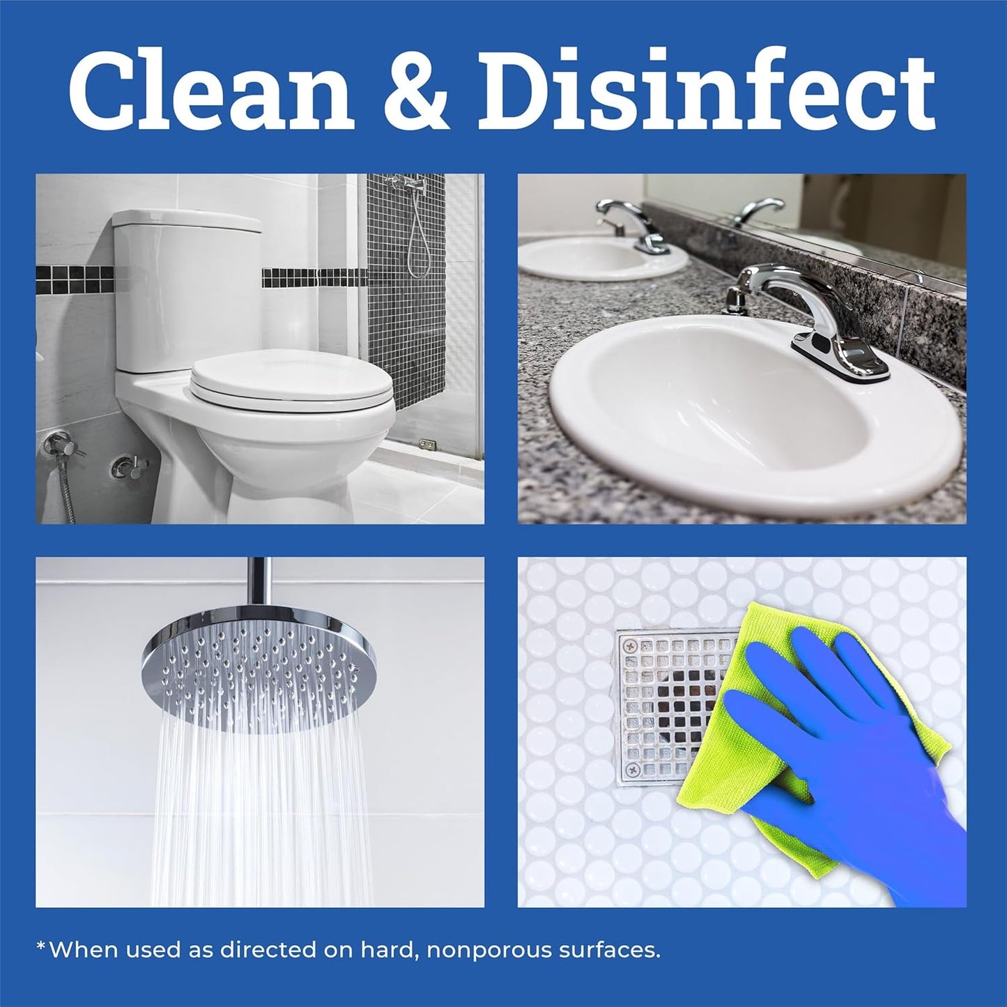 CloroxPro Tilex Disinfecting Instant Mold and Mildew Remover Refill, 128 Ounces Each (Pack of 4) (35605) Package May Vary
