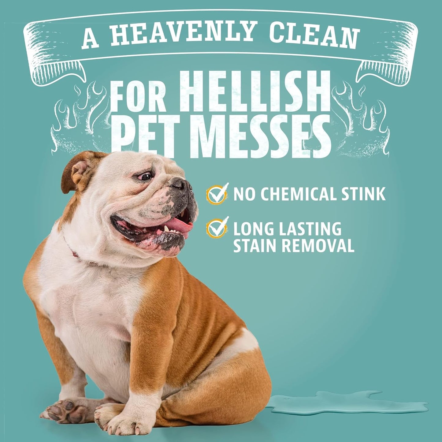 ANGRY ORANGE Cat Urine Odor Eliminator & Stain Remover, Pet Stain Enzyme Cleaner Spray for Dog & Cat Pee - Fresh Scent - 32 oz