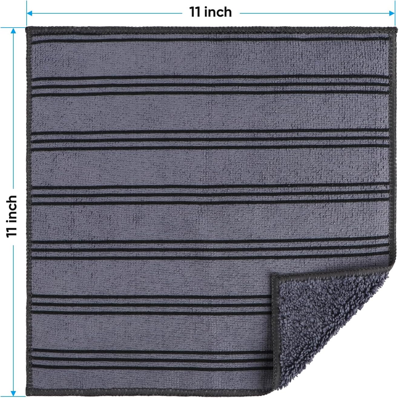 HOMEXCEL Microfiber Cleaning Cloth 210GSM, Pack of 12, Size:11.5" x 11.5", Ultra-Soft, High-Density Non-Abrasive Cleaning Towels for Cars, Glass, Kitchen, Reusable Rags, Blue/Green/Yellow/Pink