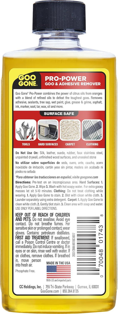 Goo Gone Pro-Power - Professional Strength Adhesive Remover - 32 Fl. Oz. Jug
