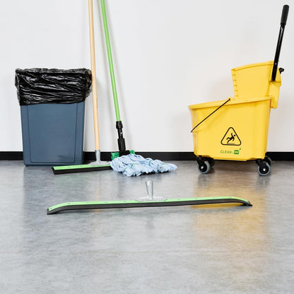 Restaurantware-SQUEEGEE ONLY: Clean Tek Professional 29.92 Inch Floor Squeegee, 1 Broom With Double Rubber Blade - Handle Sold Separately, Heavy-Duty, Steel Wiper For Concrete Floor
