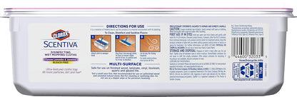 Clorox Disinfecting Wipes Clorox Scentiva Disinfecting Wet Mopping Pad Refills For Floor Cleaning, Tuscan Lavender & Jasmine, 24 Count