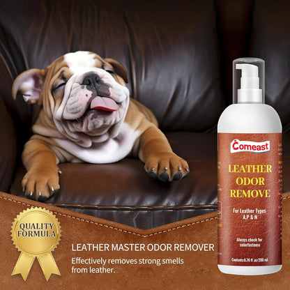 Leather Odor Remover Cream for Couches, Furniture, Car Interiors, Jackets, Shoes Unscented 6.76 Fl Oz