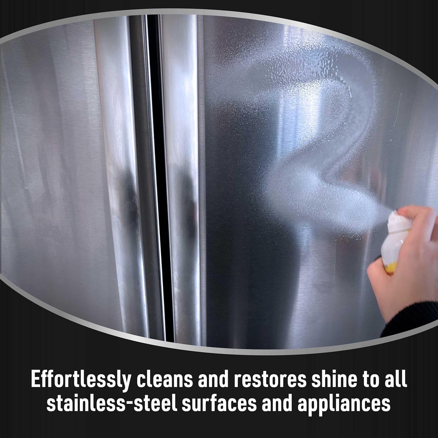 CLR Brands Spot Free Stainless Steel Cleaner - Removes Water Marks, Fingerprints and Residue from Refrigerators, Dishwashers, Ovens and More, Streak Free Shine - 12 Oz Spray Can (Pack of 1)