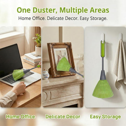 Mini Duster for Desk and Office Small Microfiber Cleaning Tool 10" Dusters for Keyboard Laptop Photo Frames and Books Handy Microfiber Duster for Quick Office