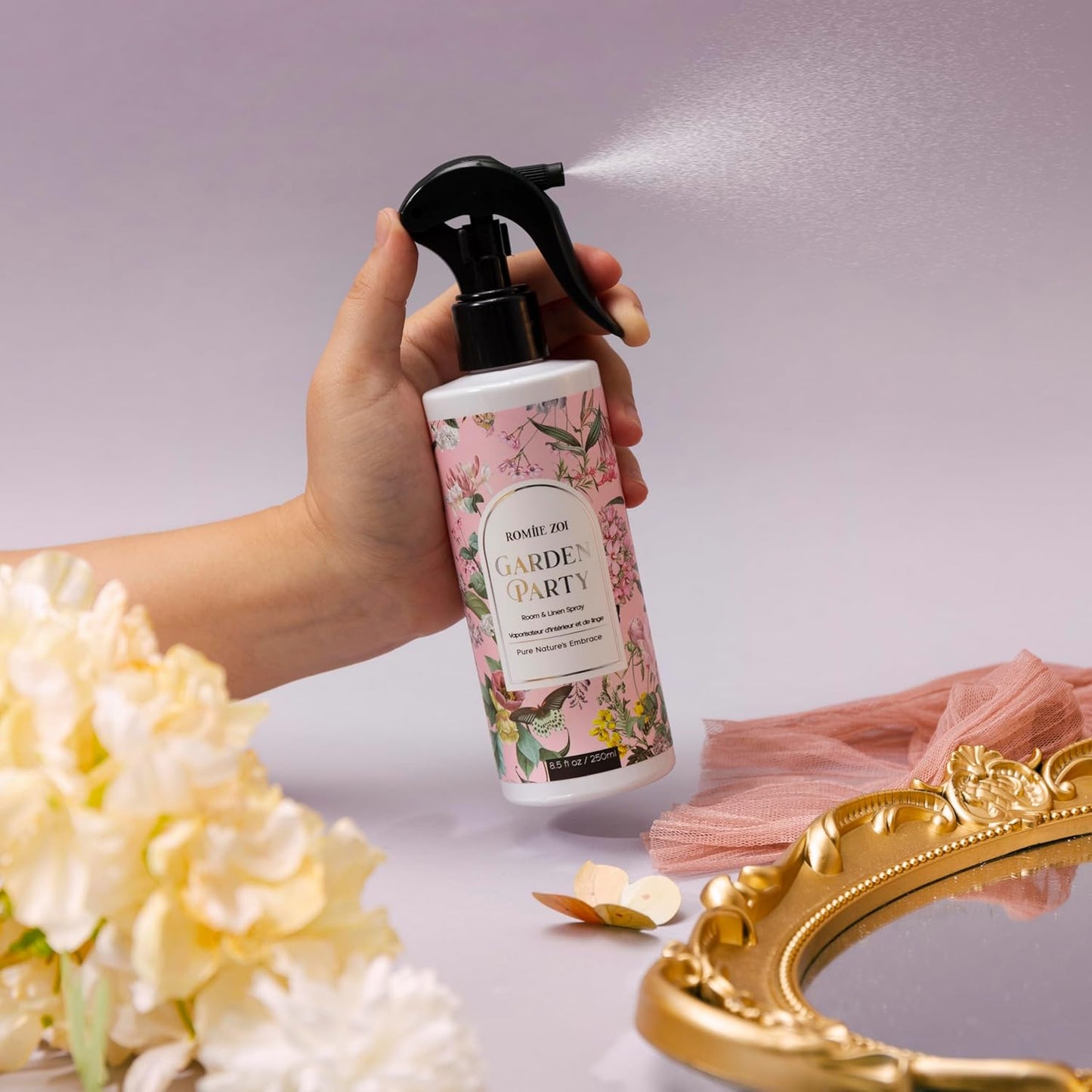 ROMIIE ZOI Room Spray Lemon, Air Freshener Spray Made with Natural Plant Extract, Scented Room Spray for Home Fragrance Fabric Spray Freshener 8.5 FL OZ