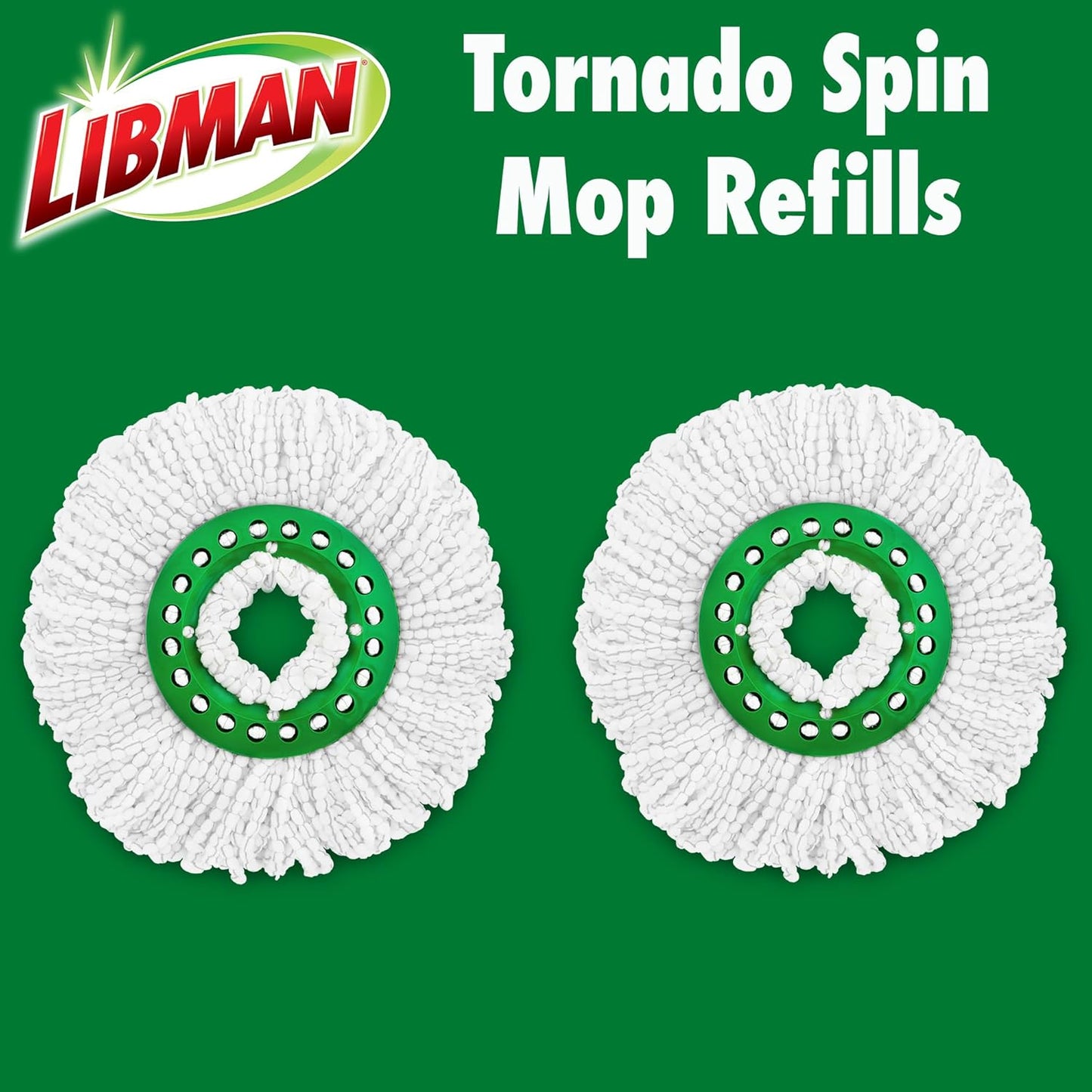 Libman Tornado Spin Mop Refills - Case of 4