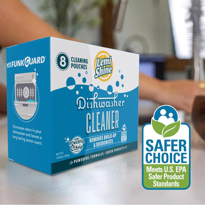 Lemi Shine Garbage Disposal Cleaner and Deodorizer Powered By Citric Acid | Foam Cleaner For Kitchen Garbage Disposal with a Natural, Fresh Lemon Scent (2 Count)