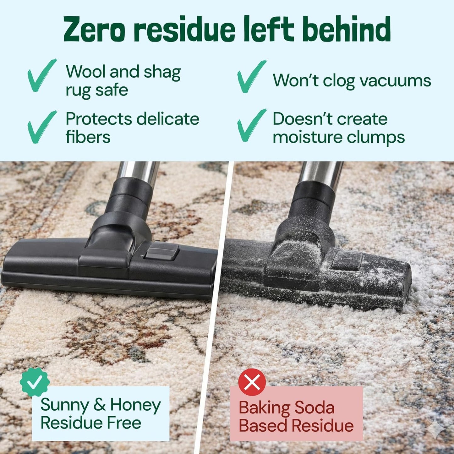 Sunny & Honey Carpet Deodorizer and Freshener Powder - Pet Safe Rug Refresher for Vacuuming - Berry Odor Eliminator for Strong Odor and Pet Urine (20 oz)