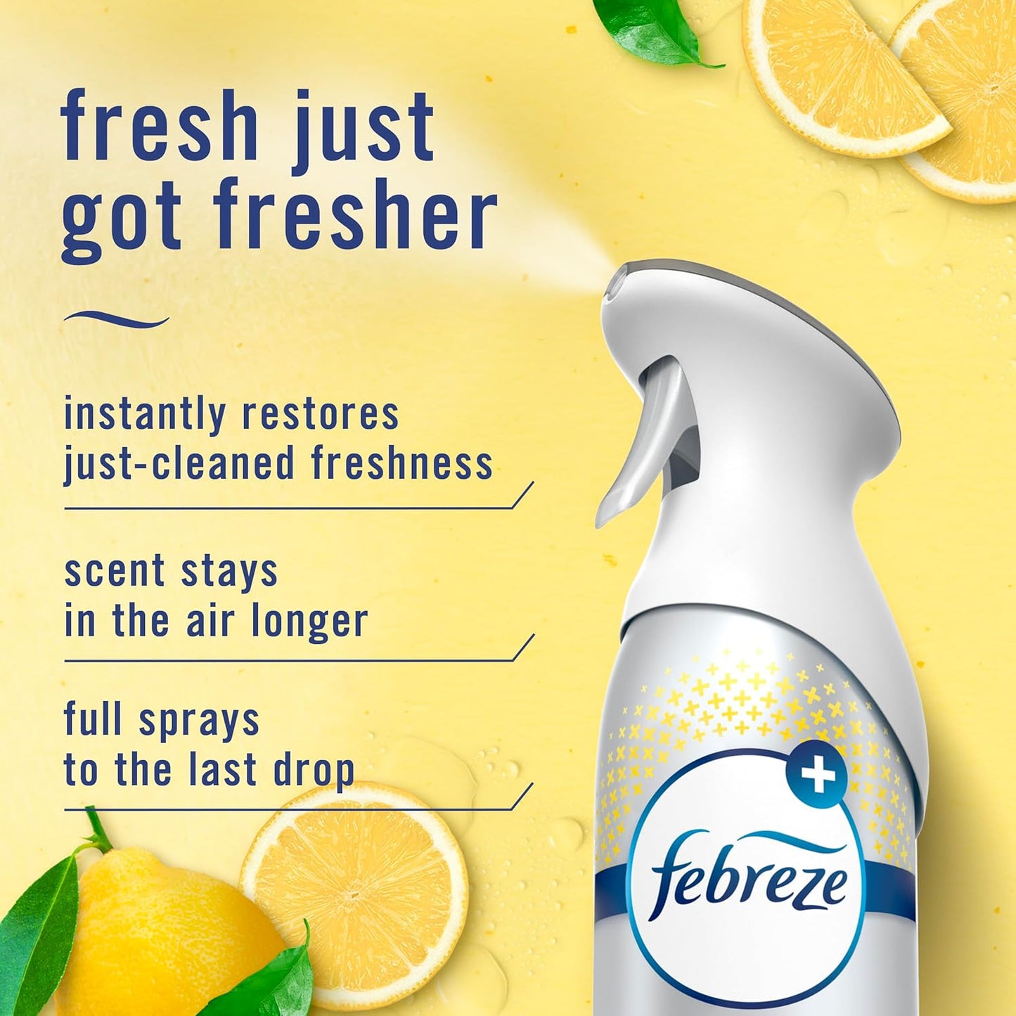 Febreze Air Mist Air Freshener Spray, Odor-Fighting Room Spray, Air Fresheners for Home and Bathroom and Kitchen, Aerosol Can, HD Pet Odor Fighter Scent, 8.8oz (Pack of 3)
