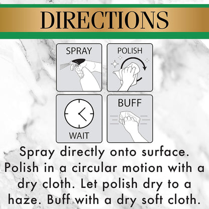 Stone Care International Granite Stone Polish - 24 Ounce - for Granite Marble Soapstone Quartz Quartzite Slate Limestone Corian Laminate Tile Countertop