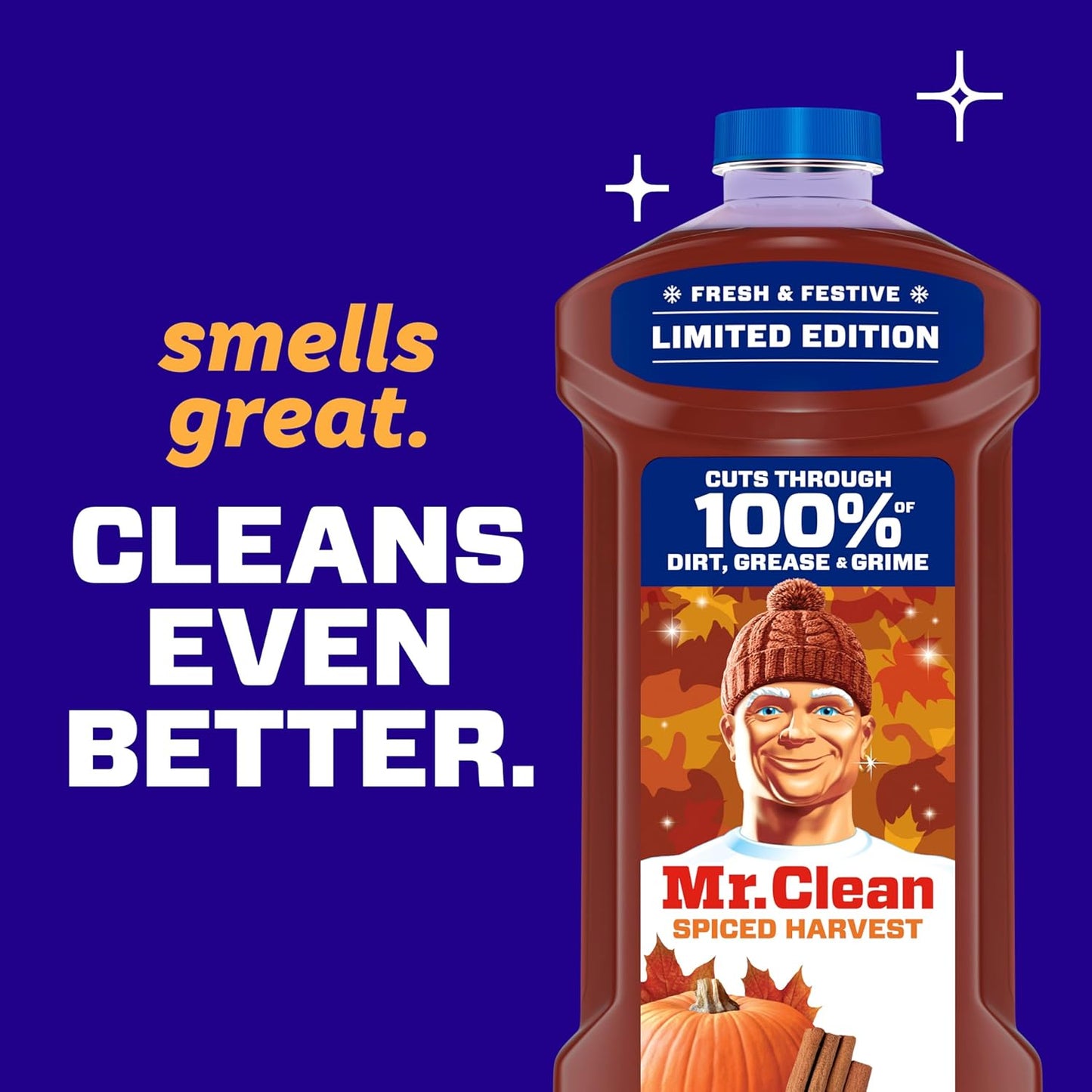 Mr. Clean All Purpose Cleaner, Cleaning Liquid, Spiced Harvest, 41oz