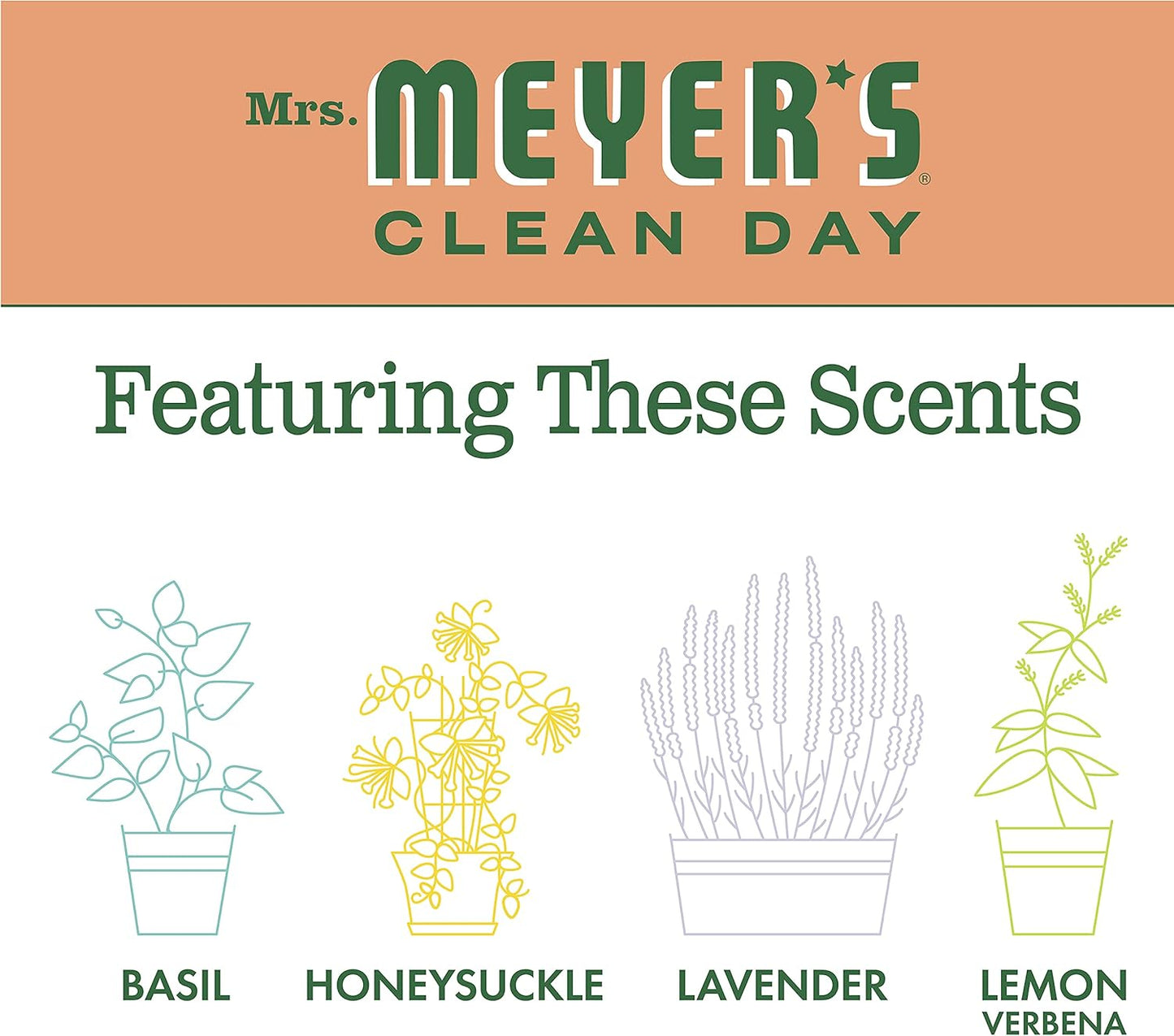 MRS. MEYER'S CLEAN DAY Room Spray, Lemon Verbena Scent, 8 Fl Oz Bottle
