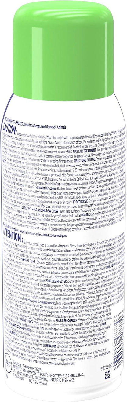Microban 24 Hour Sanitizing Spray, Fresh Scent 12.5 OZ