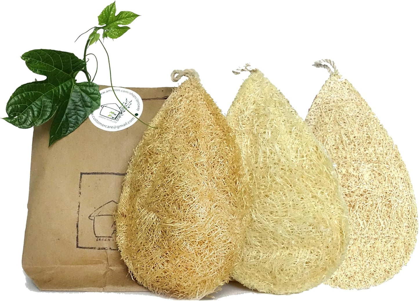 Natural Loofah Dish Sponge (Pack 30) Multipurpose Dish Sponges - 100% Biodegradable Compostable Dishwashing Scouring Pad Zero Waste (2.75" x 2.75" Each)
