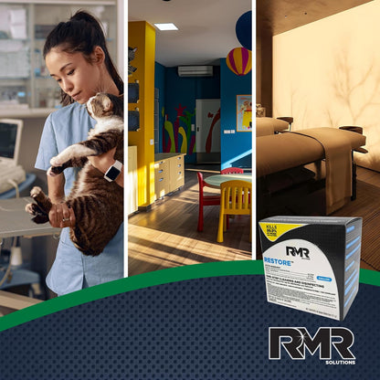 RMR Solutions RESTORE Disinfectant & Cleaner Concentrate, EPA Registered Mold Remover & Antibacterial Cleaning Solution for Kitchen, Bathroom, Floor, Home, Pet Areas, Counter, 3.34g, Makes 16 Quarts