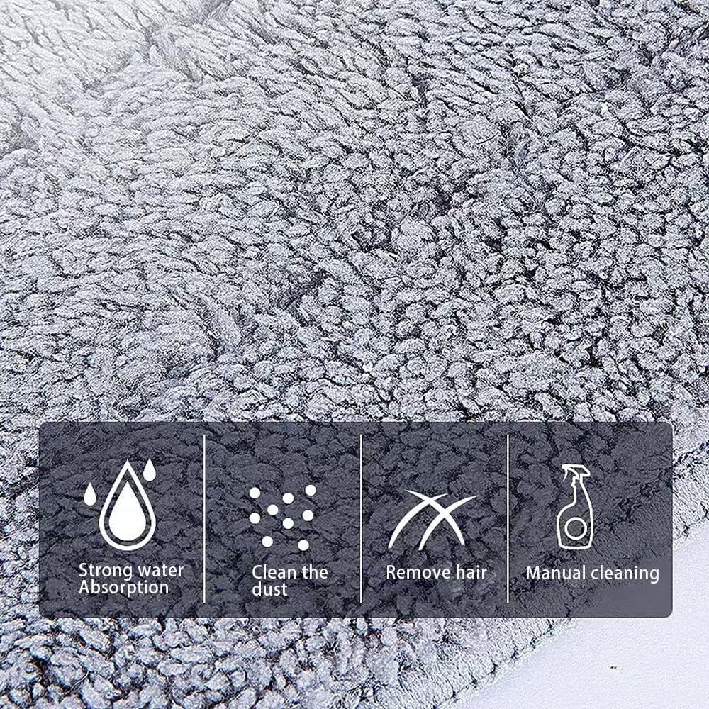 Microfiber Mop 18 in Large Flat Mops for Floor Cleaning with 4 Premium Pads Hardwood for Cleaning Wet Mop