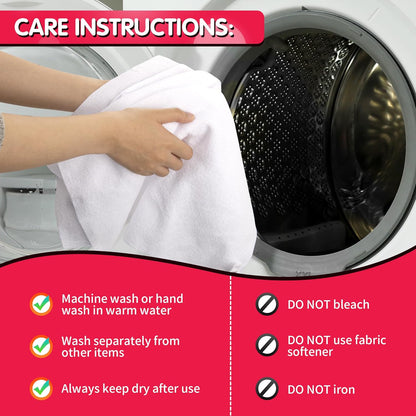 FIXSMITH Microfiber Cleaning Cloth - Pack of 8, Size: 12 x 16 in, Multi-Functional Cleaning Towels, Highly Absorbent Cleaning Rags, Lint-Free, Streak-Free Cleaning Cloths for Car Kitchen Home