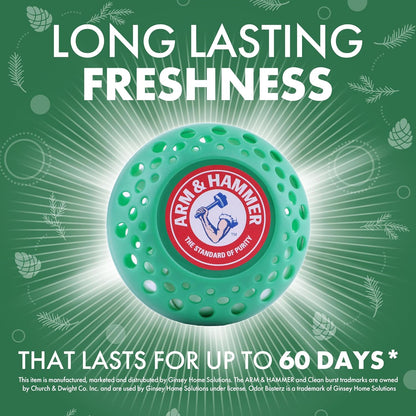 Arm & Hammer OdorBusterz® Odor Eliminator Balls, Clean Burst, 10 Count – Baking Soda Odor Control for Closets, Drawers, Hampers & Small Spaces