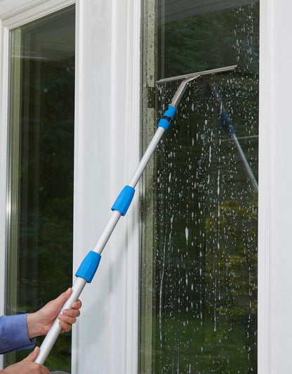 Unger Professional Stainless Steel Heavy-Duty Squeegee, 12", Silver