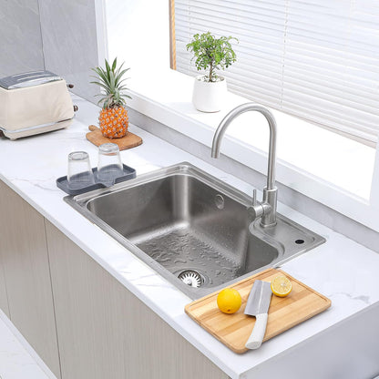 MicoYang Silicone Bathroom Soap Dishes with Drain Spout-Bathroom and Kitchen Sink Organizer,Sponge Holder,Dish Soap Tray,Perfect for Dispenser,Scrubber,Bottle,Cup on Sink or Counter-Black 4.9"×3.2"