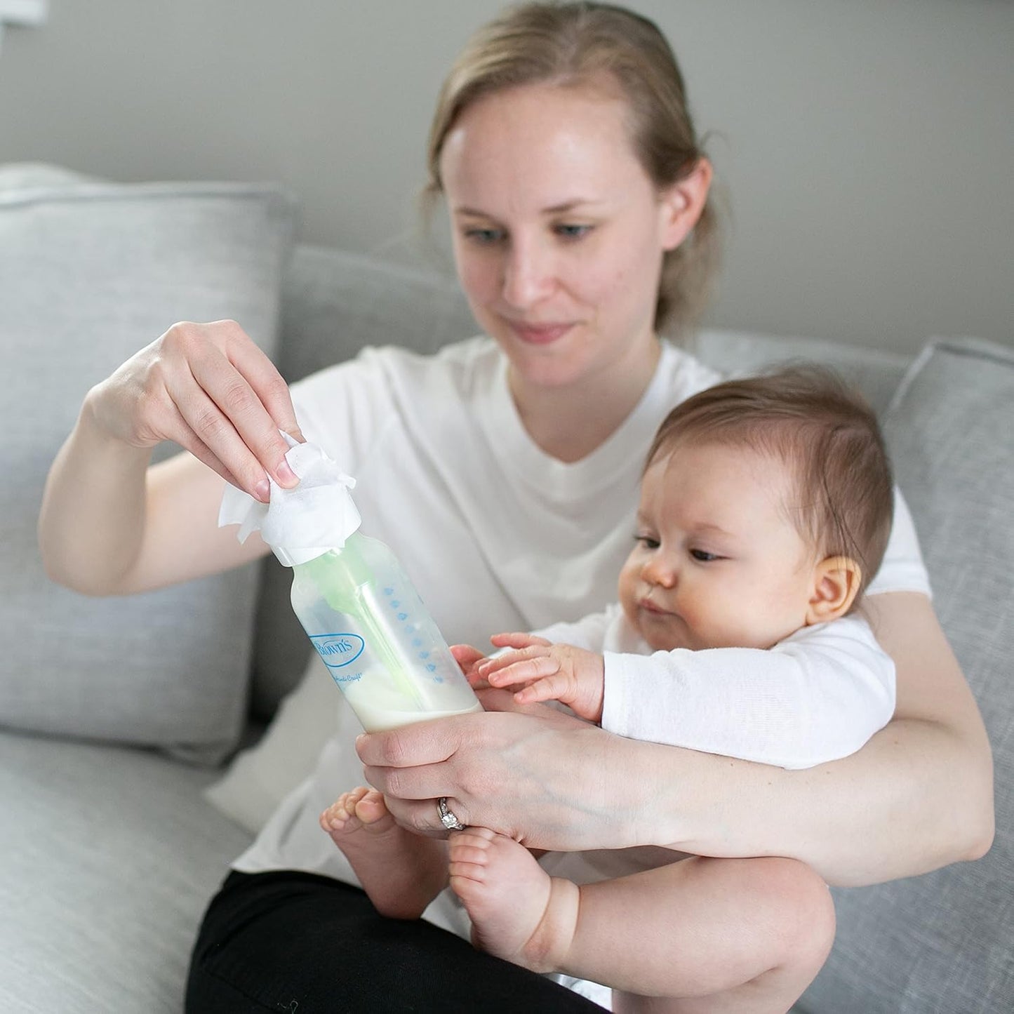Dr. Brown's Bottle and Pacifier Healthy Wipes, Safely Clean Bottles, Baby Items, and Feeding Essentials, Hypoallergenic, 40 count, 3-Pack (Packaging May Vary)