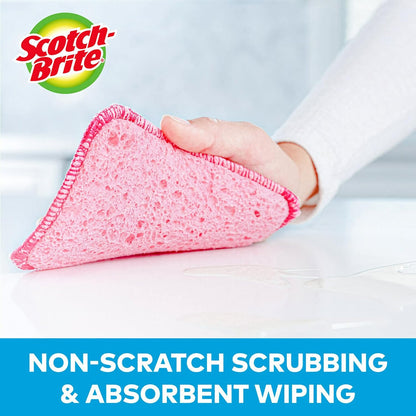 Scotch-Brite Stay Clean Scrubbing Dish Cloths, Rinses Clean and Dries Quick, 2 Non-Scratch Dish Cloths
