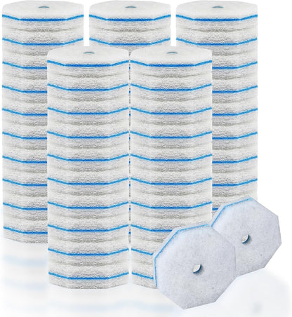 50Pcs Disposable Toilet Brush Refills, Compatible with Most Toilet Brushes for Easy Bathroom Cleaning - Disposable Bowl Cleansing Wand Heads