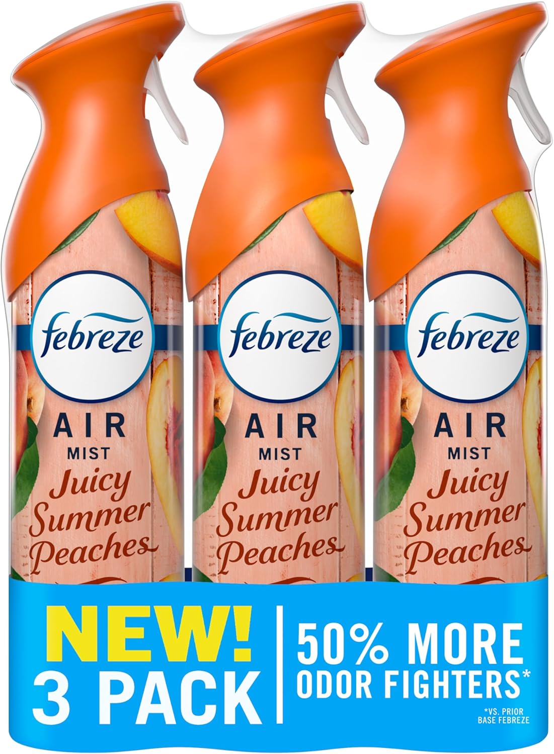 Febreze Air Mist, Air Freshener, Odor Fighting Room Spray, Deodorizer for Home Bathroom Kitchen Office Apartment, Lilac Sunrise, Warm Ocean Breeze, Summer Golden Hour Variety Pack, 8.1oz (Pack of 3)