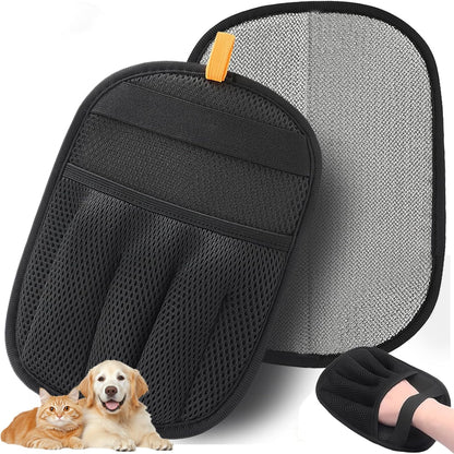 Carpet Rake for Pet Hair Removal - 3 in 1 Reusable Dog Cat Hair Remover Scraper with Adjustable Long Handle, Carpet Clean Brushes & Cat Dog Fur Rakes Scraper Broom for Couch, Rugs, Mats and Cars