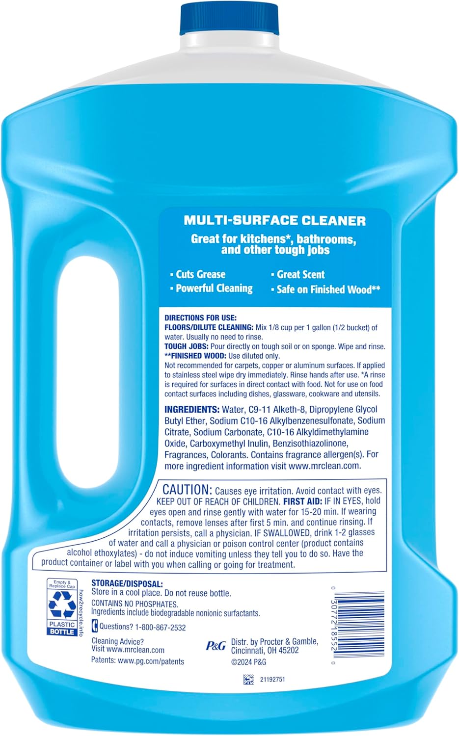 Mr. Clean 2X Concentrated Multi Surface Cleaner with Unstopables Fresh Scent 41 fl oz
