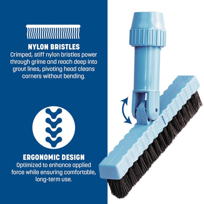 Carlisle FoodService Products 36532003 7-.5" Black Pivoting Tile or Grout Brush Head