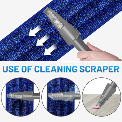 Spray Mops for Floor Cleaning - Wet Dry Mops with 2 Washable + 2 Disposable Pads for Swiffer Powermop - Refillable Bottle for Hardwood Tile Home Kitchen - Absorbs Pet Hair Dust Stains