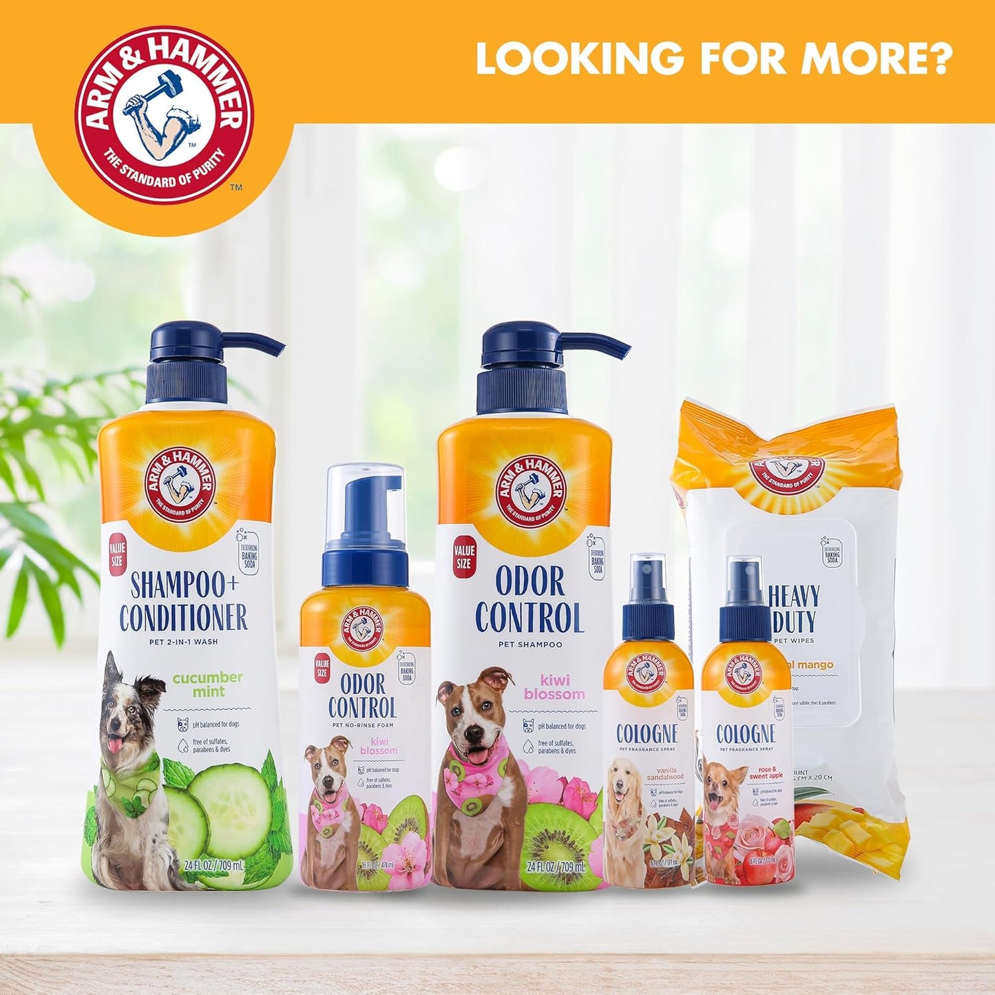 Arm & Hammer for Pets Super Deodorizing Dog Spray with Baking Soda for Odor Control, Freshens Coat Between Baths, pH Balanced Formula for Dogs, 8 Fl Oz - 2 Pack