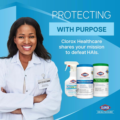 Clorox Healthcare Spore Defense Cleaner Disinfectant, Closed System Refill Bottle, 128 Fluid Ounces (Package May Vary)