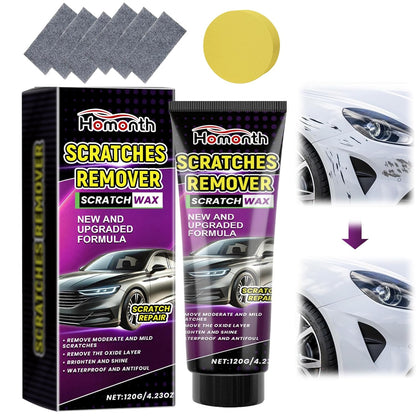 Nano Sparkle Cloth Car Scratch Remover Set,Magic Nano Sparkle Cleaning Cloth Car Scratch Remover,Nano Sparkle Cloth and Car Scratch Repair Paste for Deep Scratch Repair