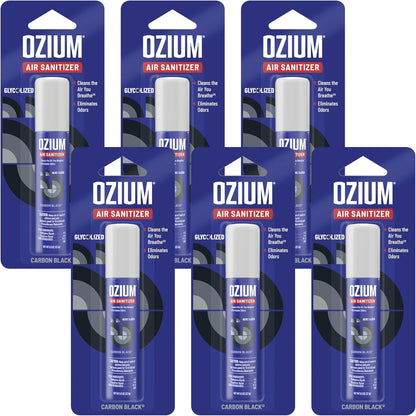 Ozium 0.8 oz. Air Sanitizer & Odor Eliminator for Homes, Cars, Offices and More, Original Scent, Pack of 6